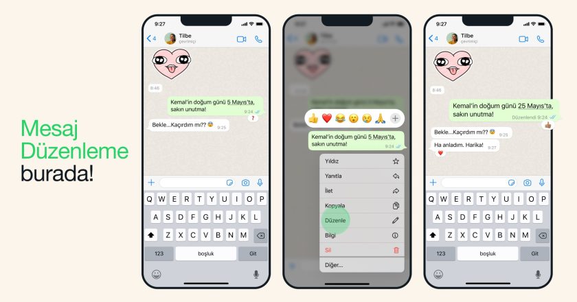WhatsApp Mesaj Düzeltme Nasıl Yapılır?